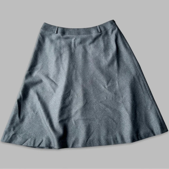 Talbots Stretch Wool Flared  Skater Midi Skirt - Picture 3 of 15